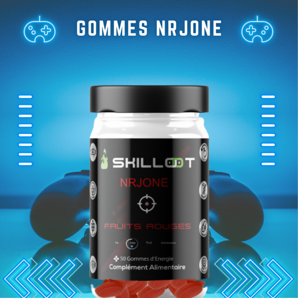 Gommes d'effort pour gamers joueurs de esport pour plus d'energie et lutter contre la fatigue