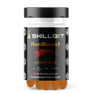 Skilloot RunBoost 50 gommes vegan pour un effet boost et un max d'energie